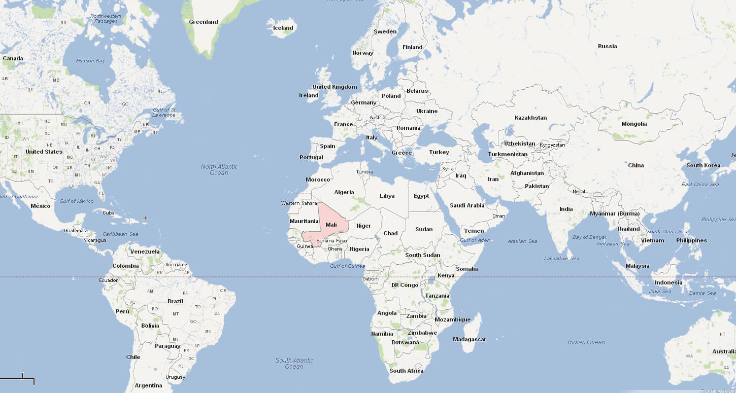 map of mali world